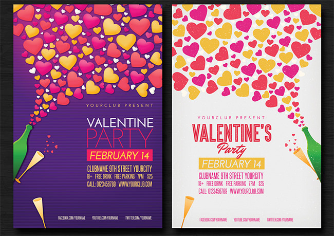 valentines party flyer