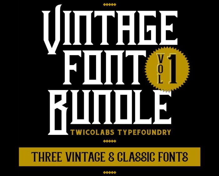 vintage font bundles