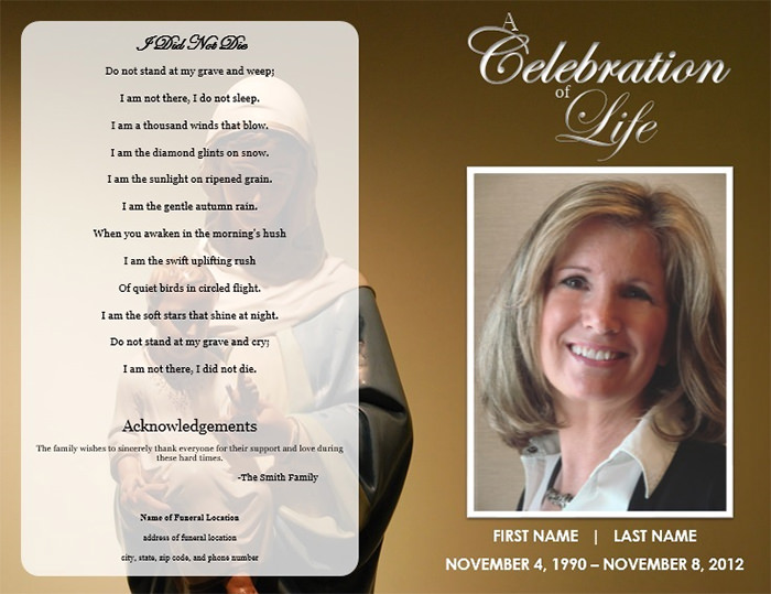 39 Funeral Program Templates Pdf Psd Docs Free Premium