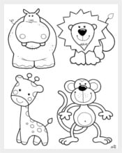1545+ Free Animal Templates, Printable Animal Crafts & Colouring Pages