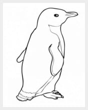 Hunting Penguin Coloring Page