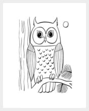 Owl Coloring Page Download
