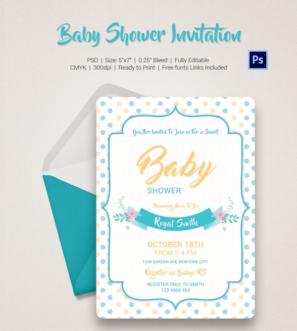 download baby shower invitations templates