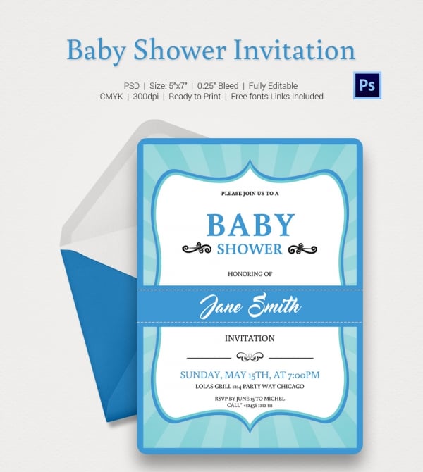 Baby Shower Invitations Templates Editable  Baby Wall