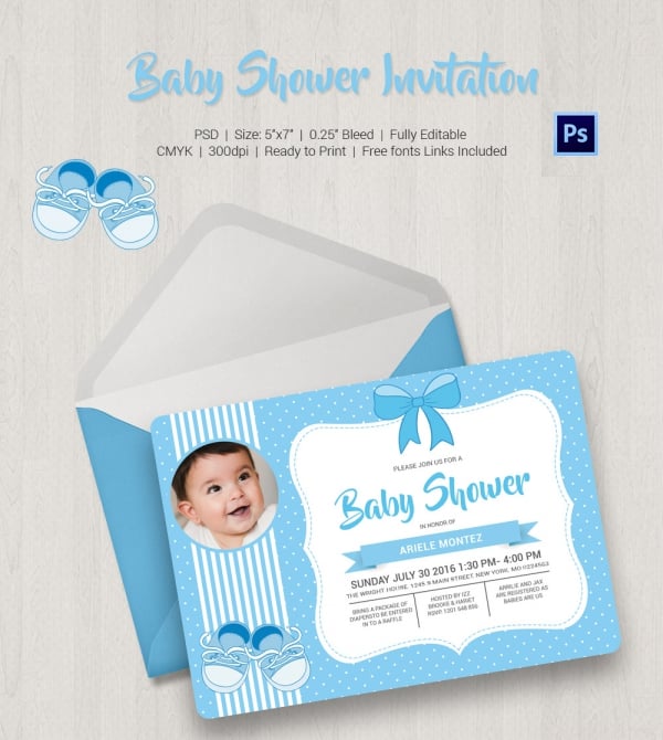 Baby Shower Invitation Template - 22+ Free PSD, Vector EPS, AI, Format ...
