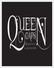 Queen Caps Font