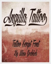 Angilla Tattoo Personal Use font