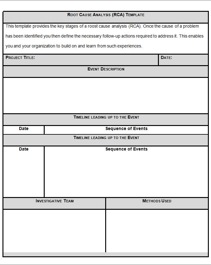 29 Root Cause Analysis Templates Word Apple Pages Google Docs Free Premium Templates