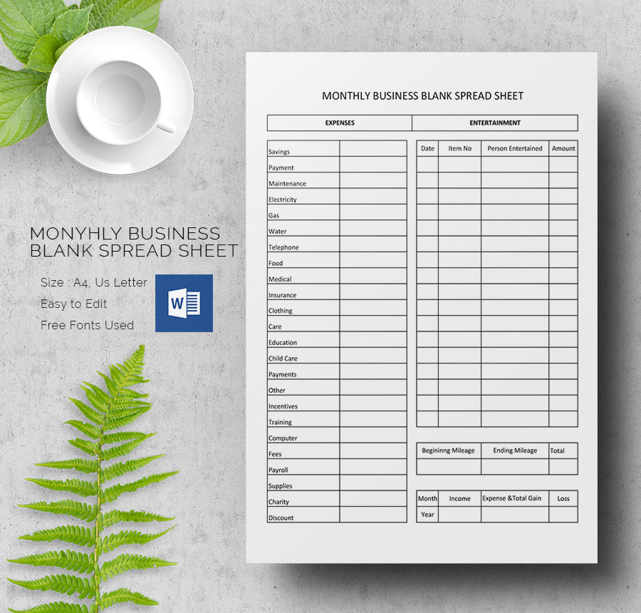 blank spreadsheet template 23 free word excel pdf