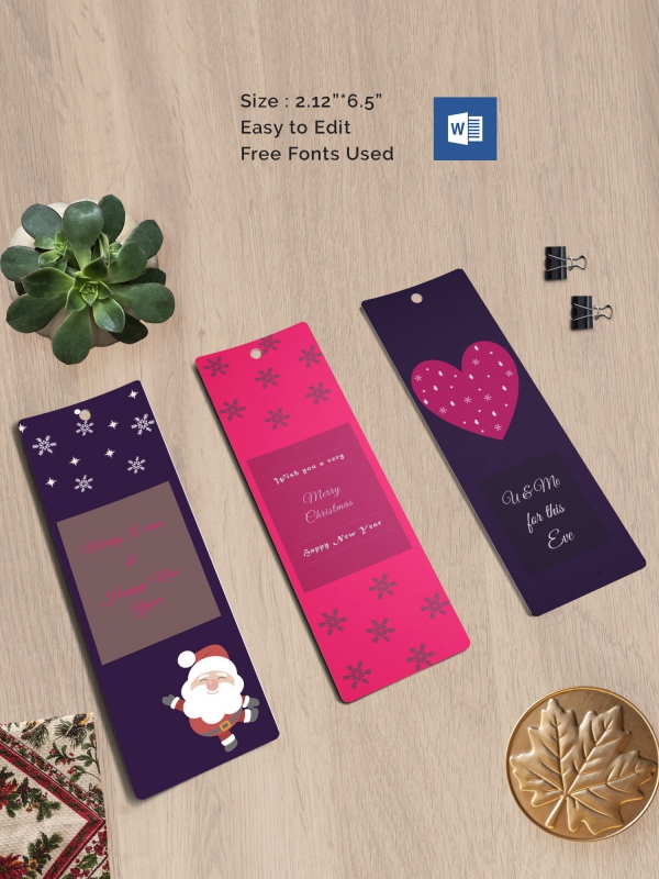 bookmarks sample printable 135  Word Template Free Bookmark AI, Blank  PSD, EPS,