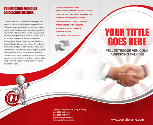 bussiness free tri fold brochure template