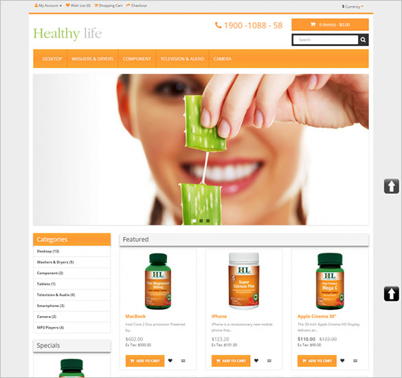 healthy-life-opencart-template