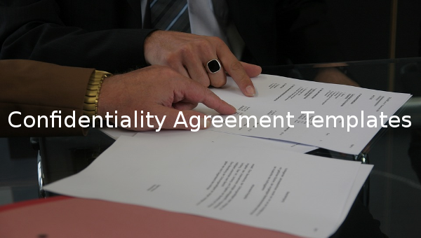 confidentiality agreement templates