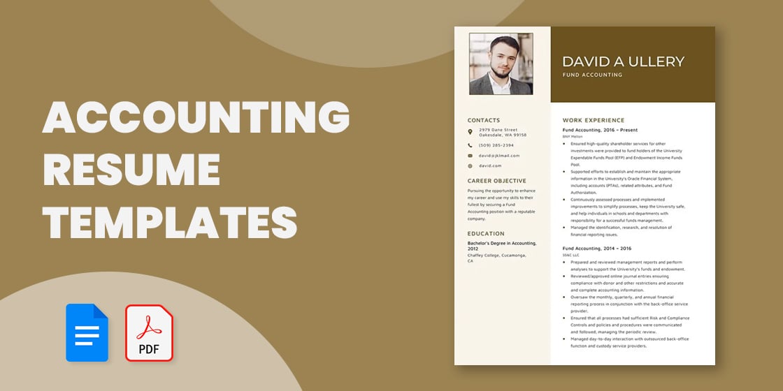 accounting resume templates – pdf doc