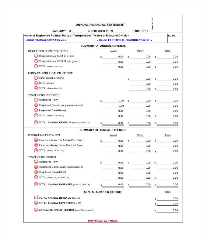 Financial Statement Example Pdf