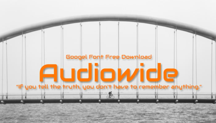 audiowide google font