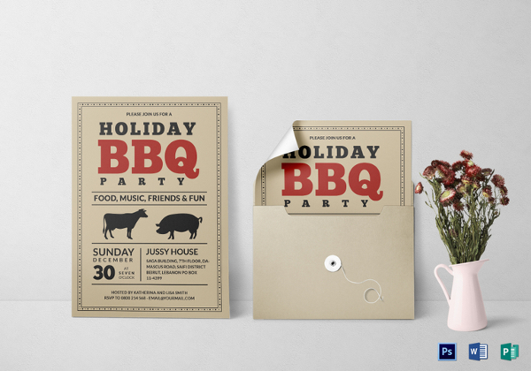 barbecue-party-invitation-card-template