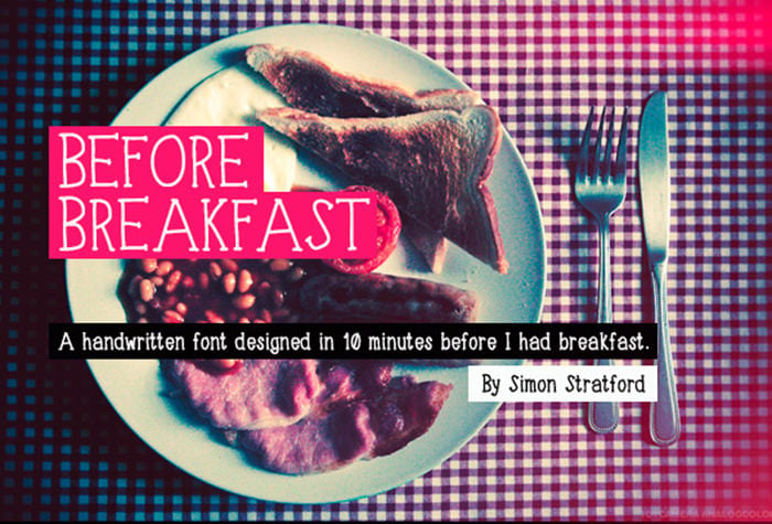 before-breakfast-typeface