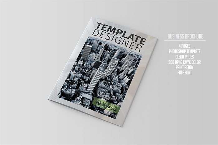bifold corporate brochure template