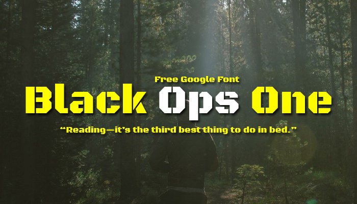 black-ops-one-google-font