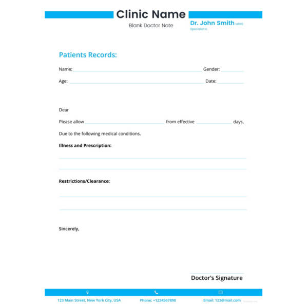 15+ Doctors Note Templates - PDF, Docs, Word