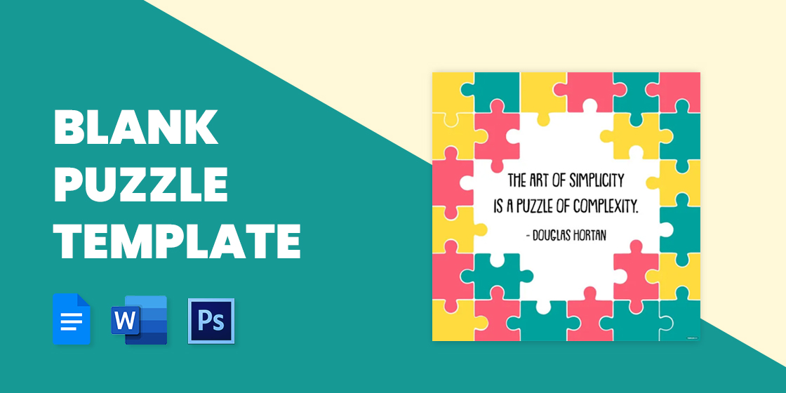 Puzzle Template, Blank Puzzle Template