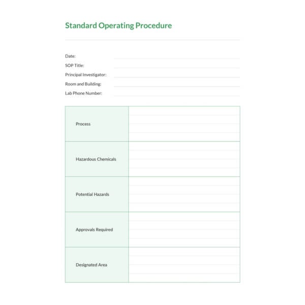 Sample Standard Operating Procedure Template from images.template.net