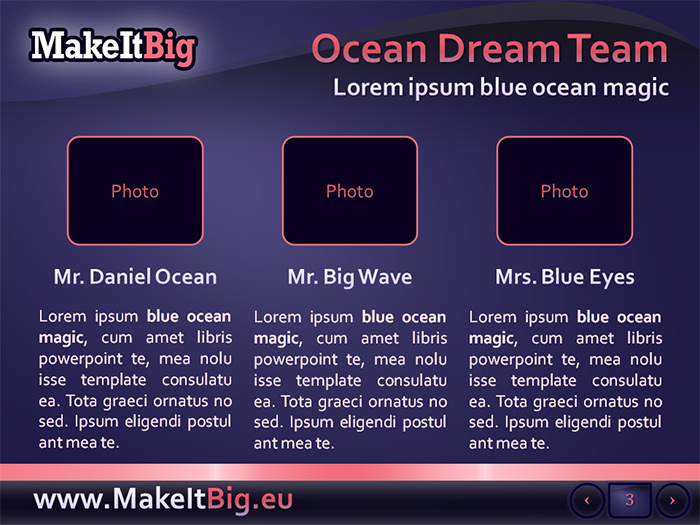 blue ocean magic powerpoint template