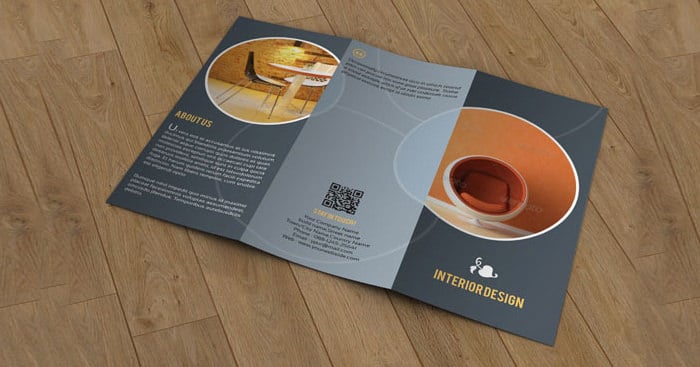 brochure for interior designer