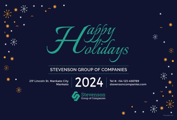 business-holiday-postcard-template