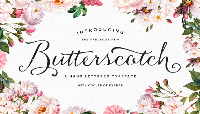 butterscotch typeface