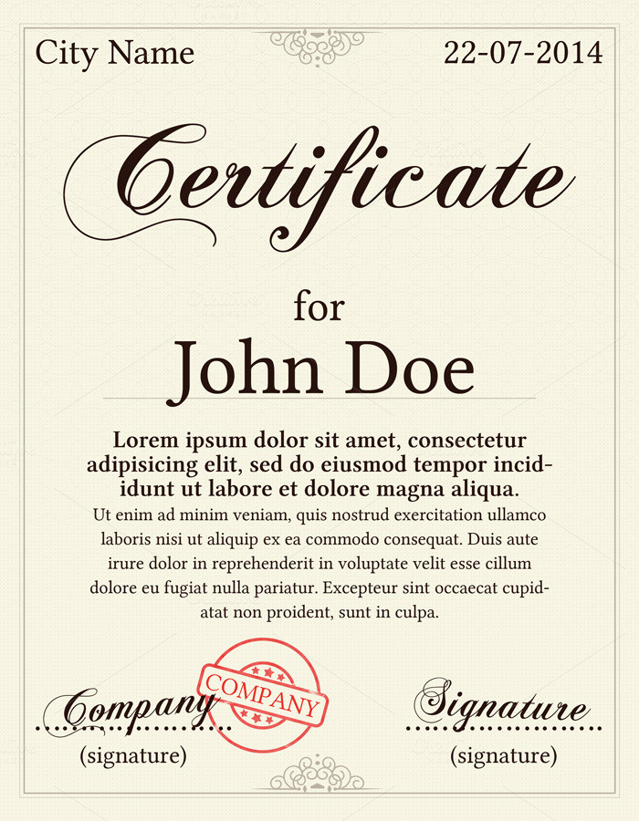 certificate template 6