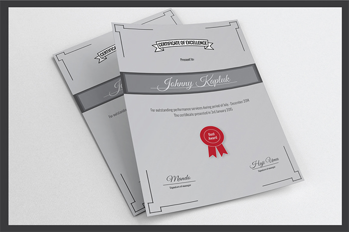 certificate template 7