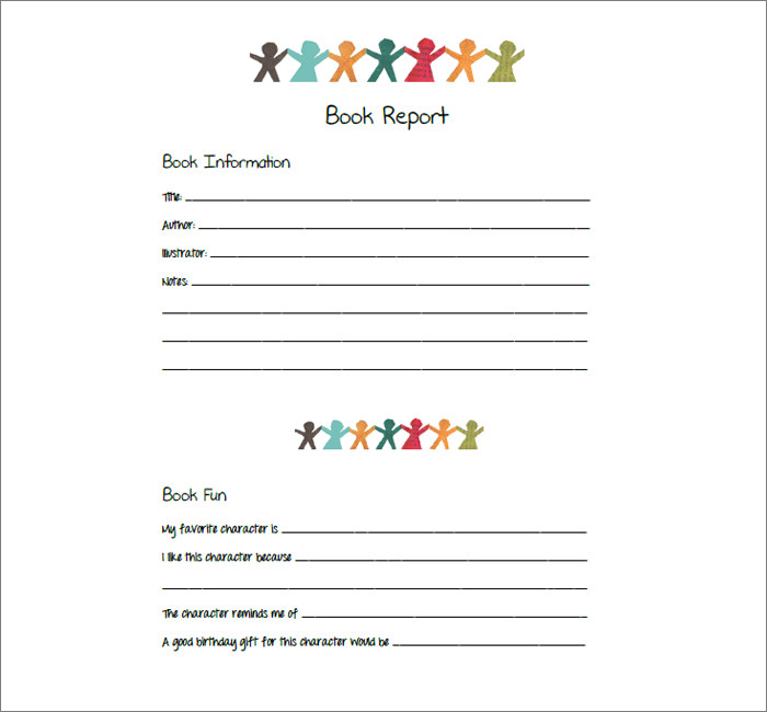 Book Report Template Professional Word Templates