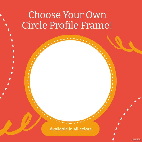 circle facebook profile frame template
