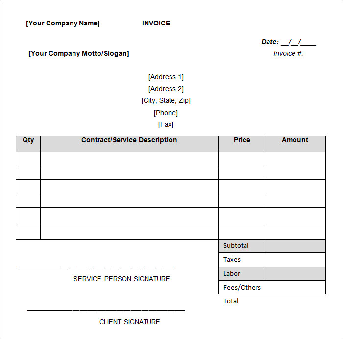 word invoice template invoice templates free premium templates