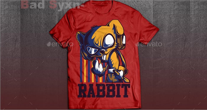 cool rabbit t shirt