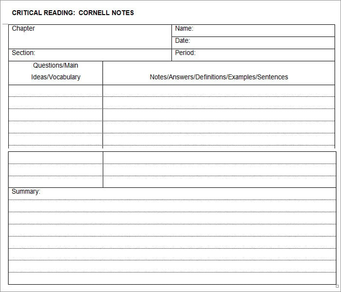 Notes Template For Word from images.template.net