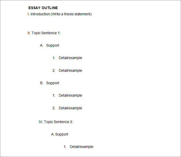 easy outline template