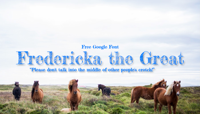 fredericka the great google font