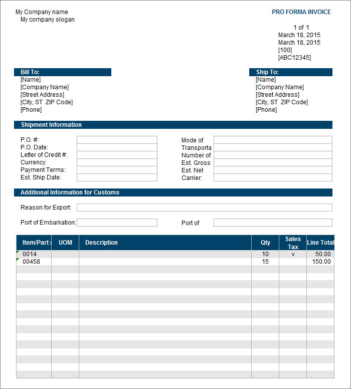 Invoice Template - 36+ Free Word, Excel, PDF Documents Download! | Free ...