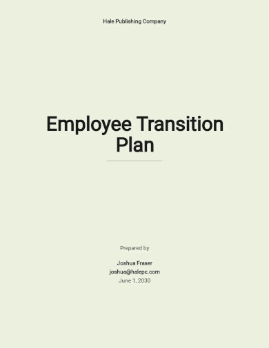 free sample employee transition plan template