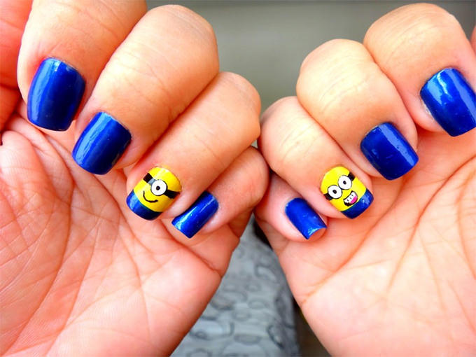 How to make minion nails😱😀❤ - B+C Guides