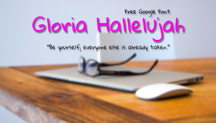 gloria-hallelujah-google-font