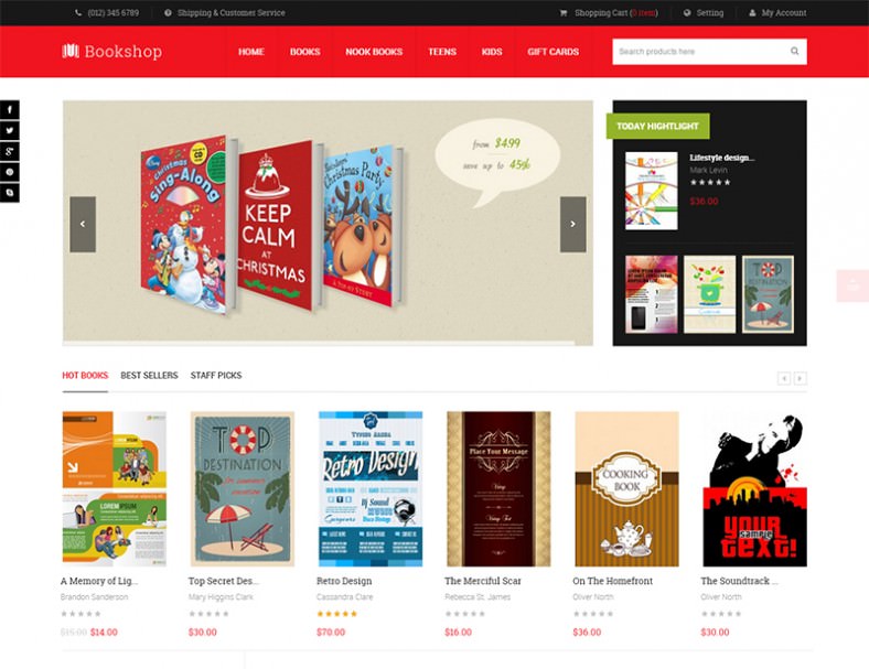 3+ Best Magento Bookstore Templates Free & Premium Themes