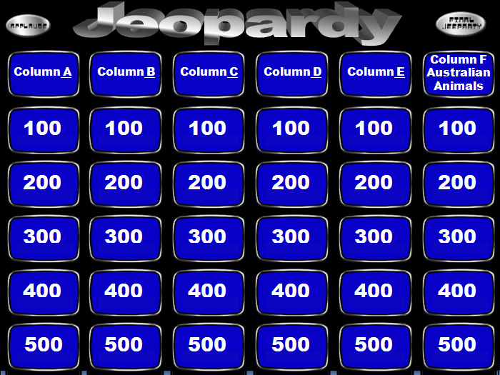 Jeopardy Powerpoint Templates Powerpoint Templates