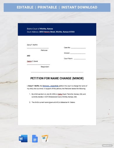 legal petition template