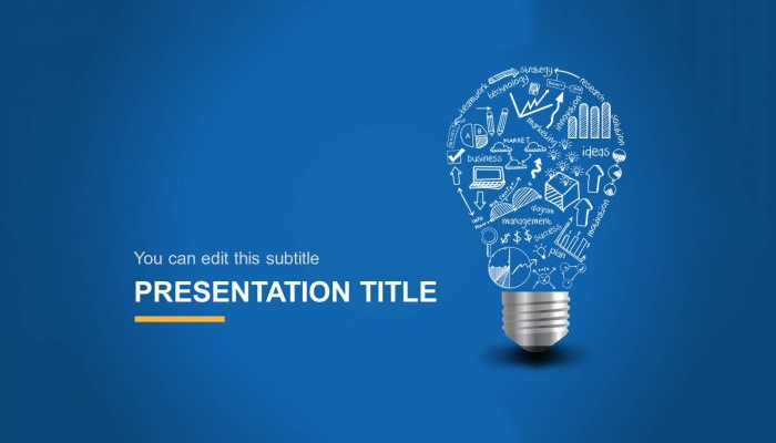 light bulb idea powerpoint template