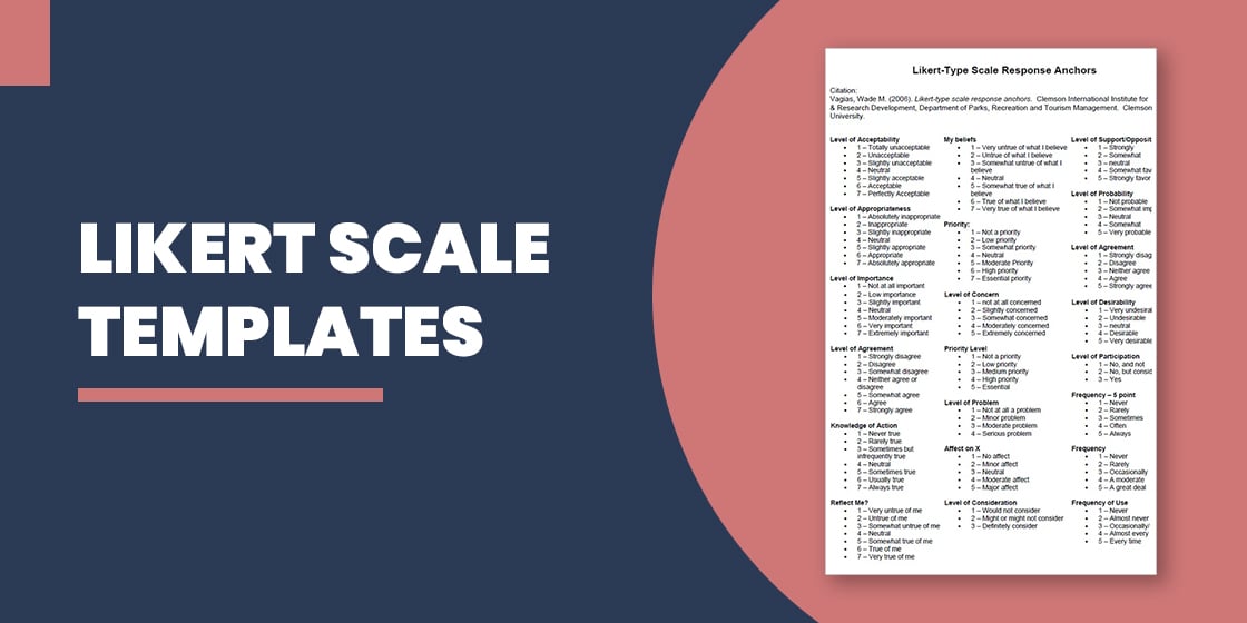 11 Likert Scale Templates - Free Sample, Example, Format
