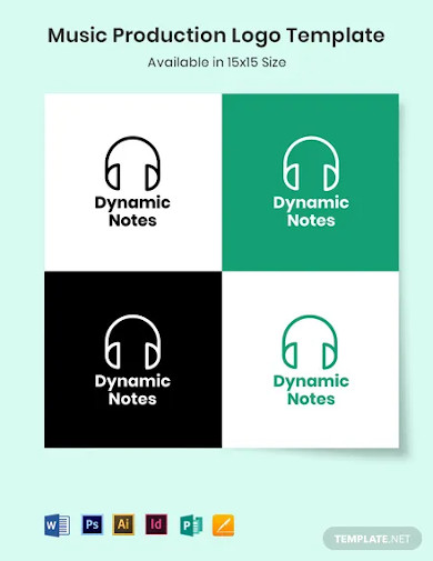 music production logo template